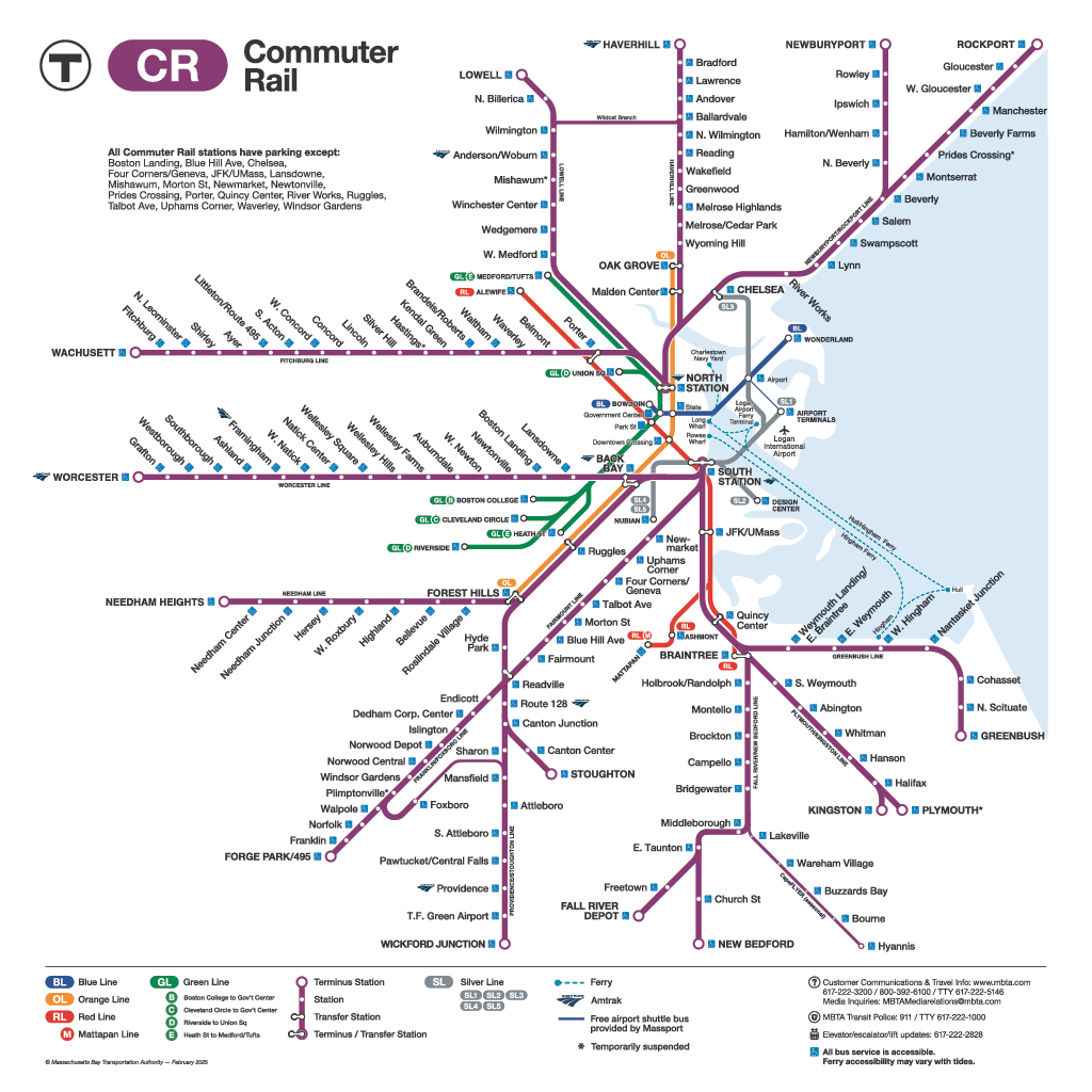 Commuter Rail Map